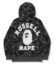 Load image into Gallery viewer, BAPE x Russell Color Camo College Pullover Hoodie
