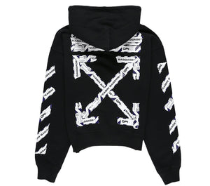 Off-White Airport Tape Arrows Diag Over Hoodie Black/Multicolor