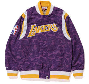 Bape x Mitchell & Ness Lakers Warm Up Jacket