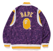 Load image into Gallery viewer, Bape x Mitchell &amp; Ness Lakers Warm Up Jacket
